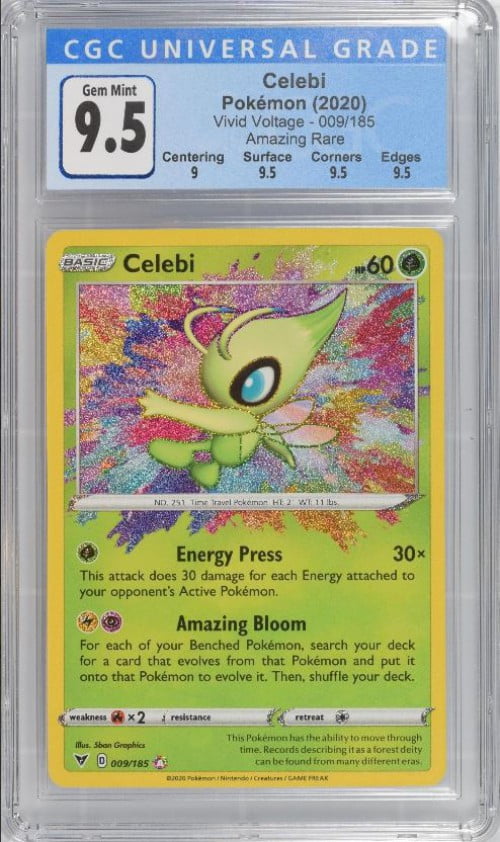 Pokemon Vivid Voltage Celebi Cgc 9 5 Gem Mint Walmart Com Walmart Com Pokemon Vivid Voltage Celebi Cgc 9 5 Gem Mint Walmart Com Walmart Com
