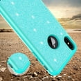 thumbnail image 5 of Apple iPhone Xs Max Case,Bling Sparkly Bumper Shock Proof Silicone Phone CaseGirls Women with Screen Protector - Teal, 5 of 5