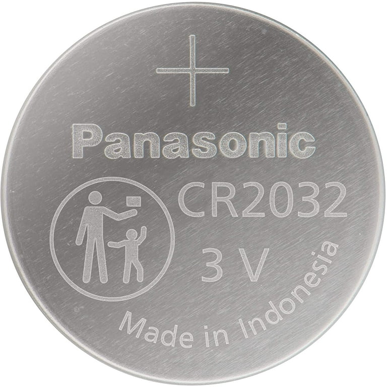 PKG (4) Panasonic Industrial CR2032 Coin Lithium 3V 20mm Diameter Battery