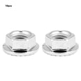 thumbnail image 1 of Ccdes Flange Nut, Fastener,10PCS Fine Thread Hex Hexagonal Nut Flange Nuts Fastener with Pad, 1 of 8