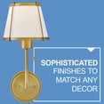 thumbnail image 2 of 4890LDB-OW Hinkley Lighting Clarke - 14W 1 LED Medium Wall Sconce-15.75 Inches Tall and 7.25 Inches Wide-Lacquered Dark Brass Finish, 2 of 10