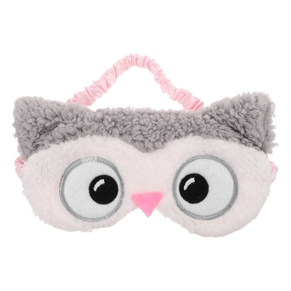 LOLIPPYY Cute Owl Plush Sleep Mask Light Blocking Eye Cover Soft and Comfortable for Relaxation