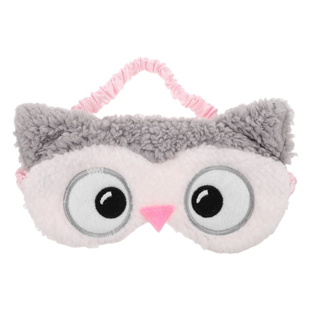 LOLIPPYY Cute Owl Plush Sleep Mask Light Blocking Eye Cover Soft and Comfortable for Relaxation