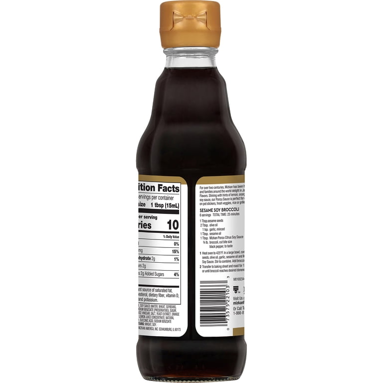 Mizkan Ponzu, Citrus Seasoned Soy Sauce for Asian Stir Fry, 12 fl