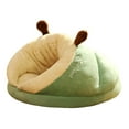 thumbnail image 3 of Cama para gatos, perrera para perros, cama nido para dormir, cueva cálida y bonita, cueva excavadora de felpa para gatos verde, 3 of 8
