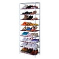 thumbnail image 4 of SalonMore 10 Tier Portable Shoe Rack Shelf Storage Closet Organizer Cabinet with Cover, 4 of 8