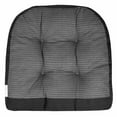 thumbnail image 3 of Sweet Home Collection 2 Piece Tufted Non Slip Rocking Chair Cushion Set Black, 3 of 3