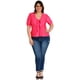 thumbnail image 5 of Blusa con moño Roman Fashion 1780 fucsia Talla Extra 38, 5 of 6