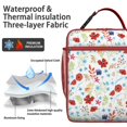 thumbnail image 2 of Peony Insulated Lunch Box Student Reusable Lunch Tote Bag with Water Bottle Holder Lunch Box Containers School Hiking, 2 of 6