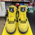 thumbnail image 5 of Ni - ke Ni - ke Air Jordan 4 Retro Lightning Tour Yellow Men's Size 10.5 CT8527-700 Used, 5 of 5