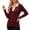 Wine, variant on Edvintorg Womens Sweater Color Block V Neck Long Sleeve Lightweight Knit Sweaters Fall Top Woman Clothes Green M