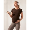 thumbnail image 3 of Remera CRZ YOGA Cloudweight Maternidad Café Marrón Mediana, 3 of 4