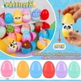 thumbnail image 2 of 24 Pack Prefilled Easter Eggs with Animal Pop Toys, Filled Easter Eggs for Egg Hunt, Easter Basket Stuffers for Kids,Easter Party Favors Prizes, Prefilled Easter Egg with Toys, 2 of 6