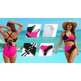 thumbnail image 5 of Rosvigor Womens Swimsuits Two Piece Bikini Sets Bathing Suits for Women Summer Color Block Swimwear, 5 of 8