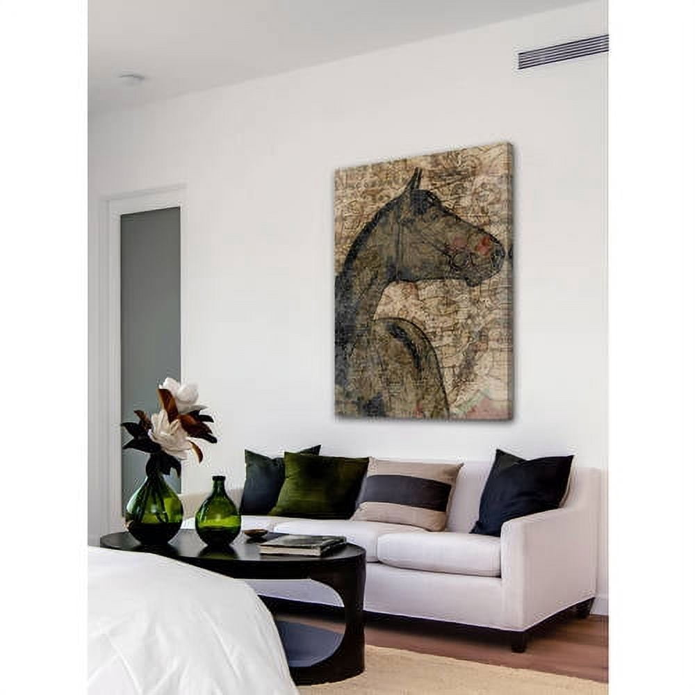 "Mustang" Painting Print on Wrapped Canvas