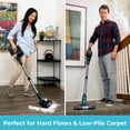 thumbnail image 2 of EyeVac Reach 6-in-1 Cordless Stick Vacuum, Lightweight Powerful Suction for Hard Floors & Rugs - Black w/ Turquoise, 2 of 7