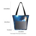 thumbnail image 3 of Balery A Wolf Barks Out A Window Bolsa de Hombro con Diseño, Bolsa Grande y Duradera, Bolsa Versátil para Compras, 3 of 6