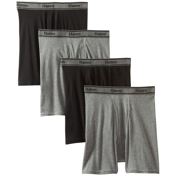 Hanes Tagless Comfortflex Waistband Fresh IQ Men's Boxer Briefs - Medium
