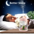 thumbnail image 4 of Humidificador de micro paisaje de 180 ml, luz nocturna colorida, fabricante de niebla USB, mini purificador de aire, humidificador de oficina en casa Speravity  JJ11120-02B, 4 of 6