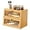 Bamboo, variant on Large Double Layer Wooden Bread Box for Kitchen Countertop，Bread Storage Container Farmhouse BreadBox Bread Holder Bin (Natural bamboo)