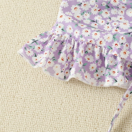 

Cathalem 18 Month Girl Clothes Toddlers Kids Girl Clothes Floral Prints Top Jeans Shorts Pants Nation Clothes for Teens Childrenscostume White 3-4 Years