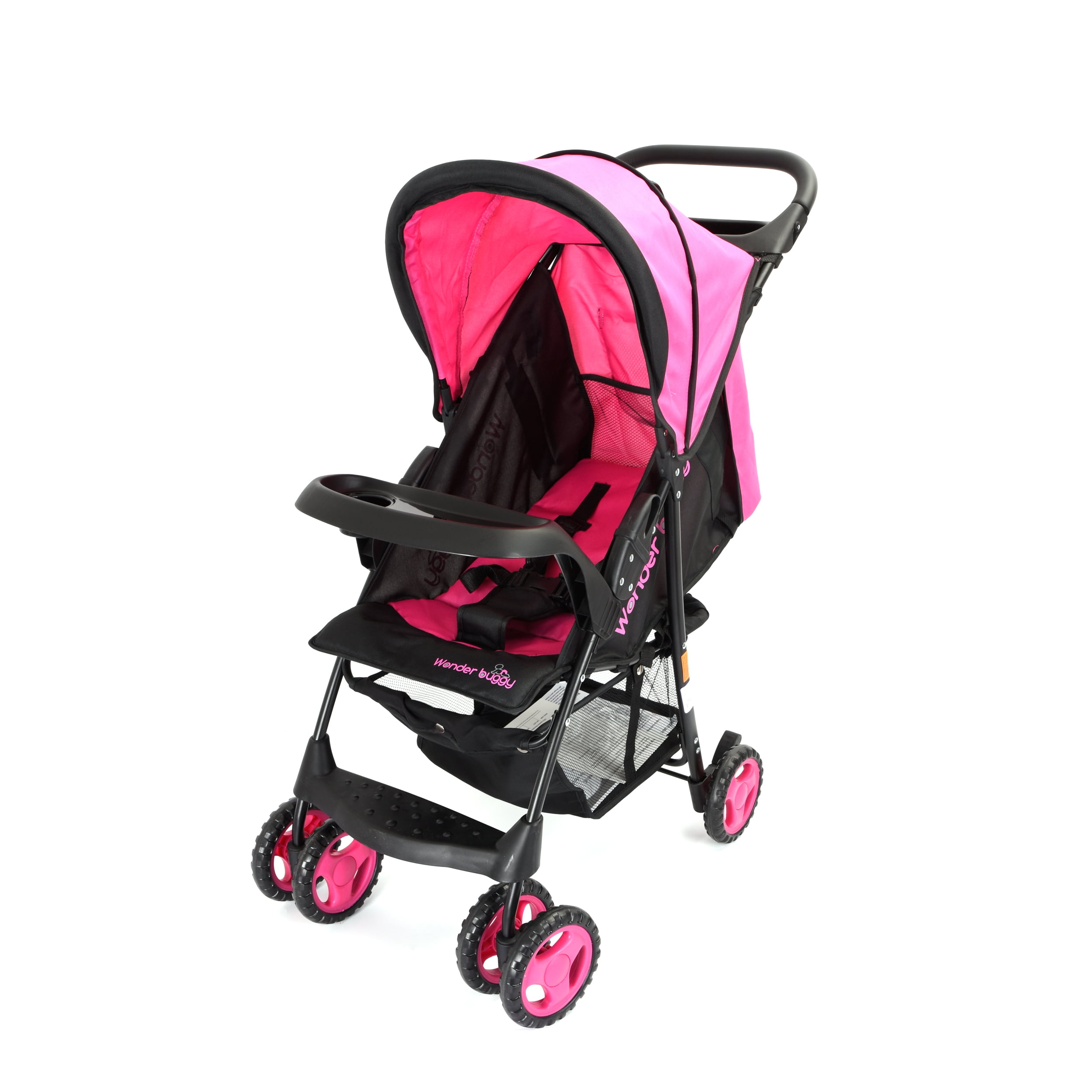 compact stroller with tray