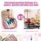 thumbnail image 5 of Neceser de viaje para maquillaje y cosméticos, ideal para mujeres y hombres (rosa), 5 of 5