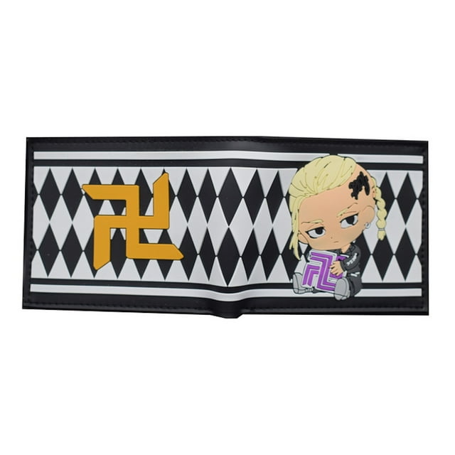 Billetera plegable delgada con personajes de anime de Wallet Drakens