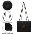 thumbnail image 3 of Bolso bandolera pequeño y bolso de hombro con cadena y solapa para mujer, 3 of 4