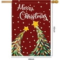 thumbnail image 5 of Merry Christmas Flags for Outdoors 28x40 Double Sided Large Chritmas Tree House Flags Rustic Burlap Farmhouse Welcome Decorative Flags for Outside Outdoor Xmas Decor Holiday Decoration, 5 of 6