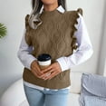 thumbnail image 2 of Offres de Liquidation d'Hiver! Chandail en Molleton Décontracté à Col Rond pour Femmes, T-Shirt Ample à Manches Courtes, Blouse à Sequins, Col Rond, Tops Décontractés Bronze TTG, 2 of 8