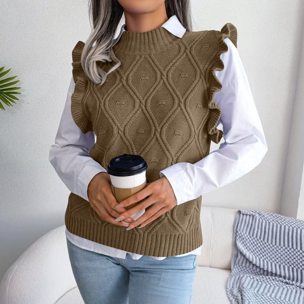 Suéter de cuello alto para mujer, camiseta holgada lisa de moda, blusa de lentejuelas de manga corta, blusa informal de cuello redondo para mujer