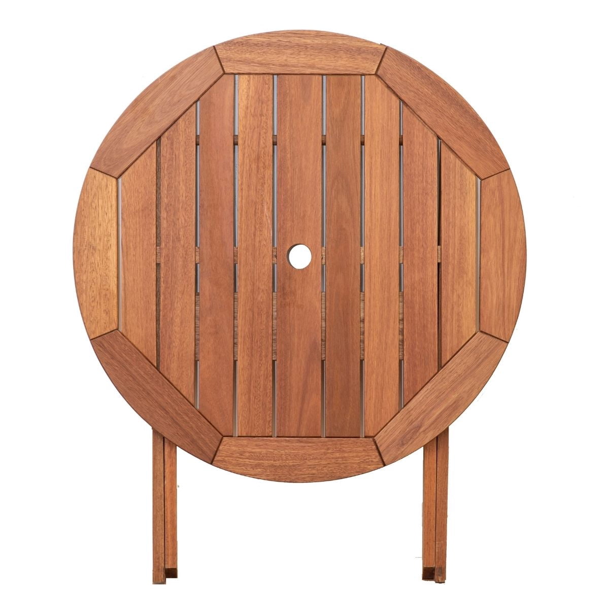Amazonia Hinesburg 3 Pieces Eucalyptus Wood Round Outdoor Dining Set, Ideal for Patio