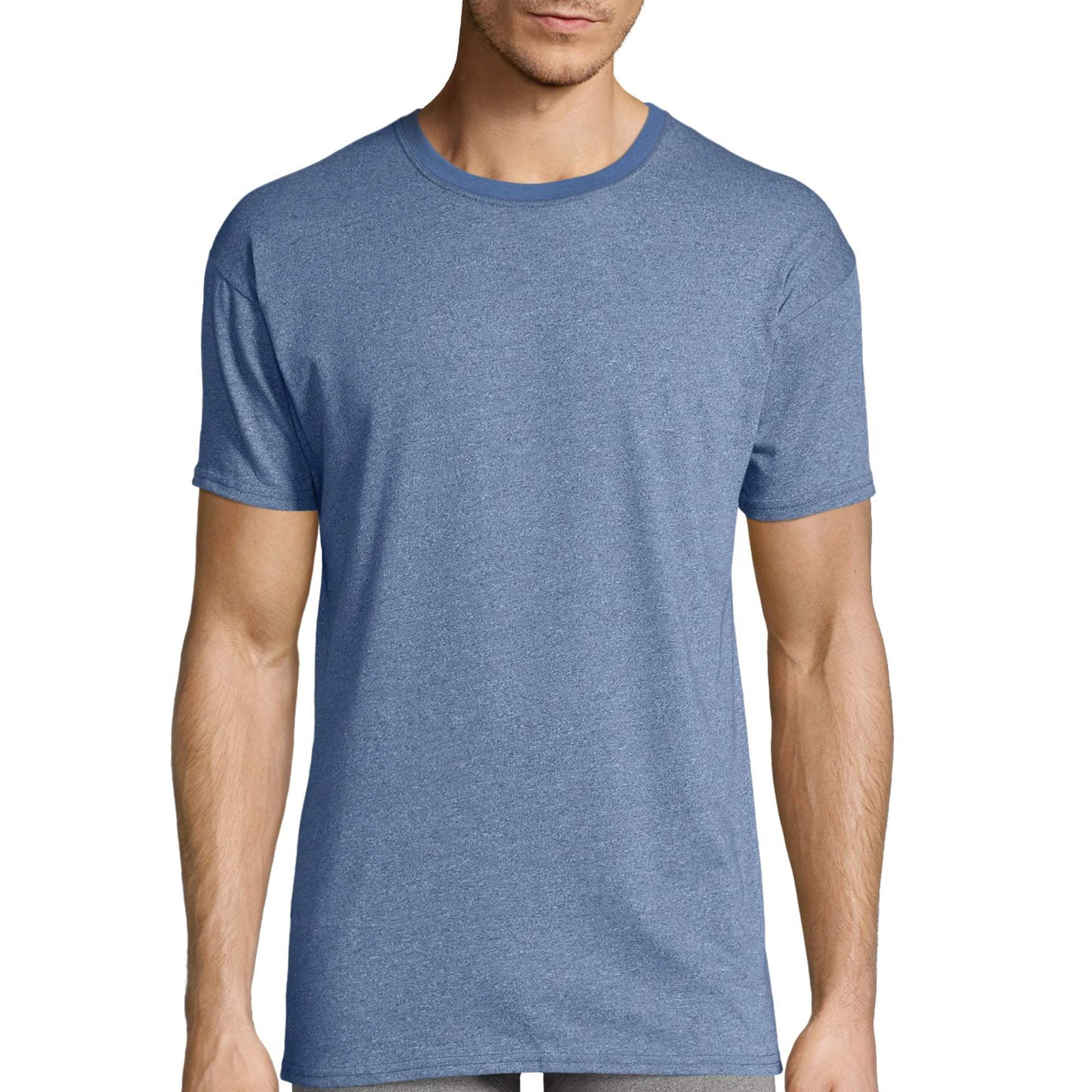 Hanes Ultimate Mens 4-Pack Comfort Blend Dyed Crew Neck T-Shirt-Colors May Vary