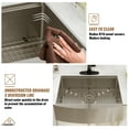 thumbnail image 2 of CASAINC Stainless Steel 33 in. 16-Gauge Single Bowl Farmhouse Apron Workstation Kitchen Sink Brushed Accessories, 2 of 7