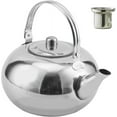 thumbnail image 1 of Teapot with Removable Infuser, Stainless Steel Tea Kettle with Removable Infuser Teapot with Handle, Water Kettle Round Coffee Tea Pot Stovetop Kettle, for Home Office Kitchen Camping Hotels (A), 1 of 1