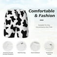 thumbnail image 5 of Lsque Mens Swim Trunks Milk Cow Pattern - Bathing Suit Compression Liner - Beach Swim Shorts Swimwear - (S-3XL) - Stretch Quick Dry -Large, 5 of 9