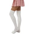 thumbnail image 3 of ITFABS Female Knitted Stocking, Solid Color Long Tube Socks Knee-High Socks, 3 of 9