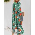 thumbnail image 2 of Traje de baño de gasa con estampado de hojas tropicales Cover Up MayBuy, 2 of 6