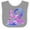 Heather and White, variant on Inktastic 2nd Birthday Mermaid Tail Boys or Girls Baby Bib