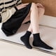 thumbnail image 4 of 2 Pairs Fashion Korean Japanese Harajuku Cute Cotton Socks Women Spring Summer Girl Solid Color Ladies Short Sock Set For Women, 4 of 5