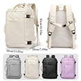 thumbnail image 3 of Sac à Dos de Voyage, Sac Cabine Grande Capacité, Sac à Dos de Rangement pour Ordinateur Portable, Structure à Compartiments Multiples avec Fente pour Chaussures et Grand Ouverture, Sac à Dos Portable Léger pour Voyage et Travail, Violet, 3 of 9