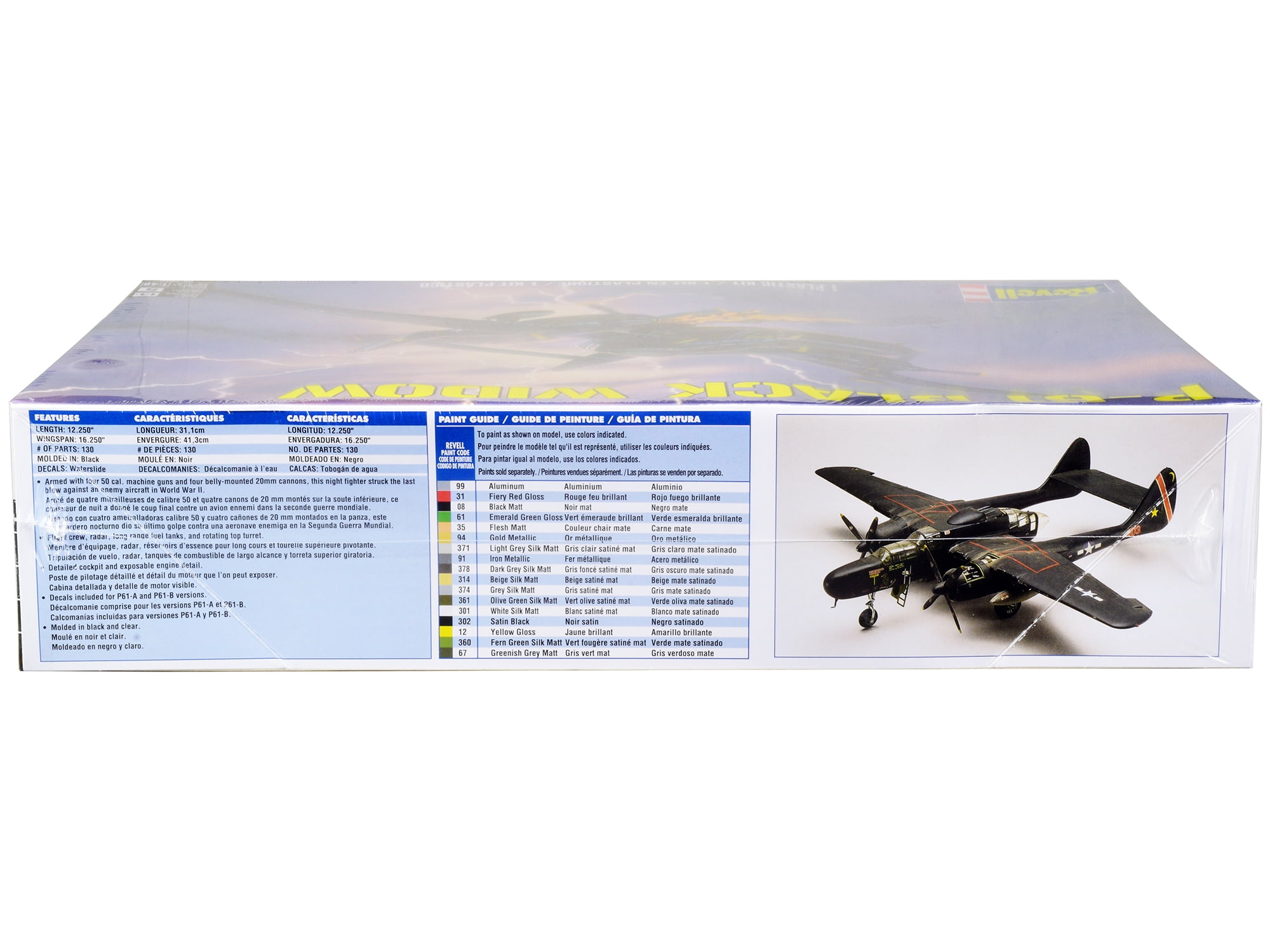Level 5 Model Kit P-61 Black Widow Fighter Plane 1/48 Scale Model