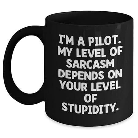 

Amangny Pilot Gifts from Friends Pilot Gifts for Christmas Funny Pilot Black Coffee Mug
