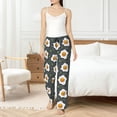 thumbnail image 5 of Uemuo Cute Poached Eggs Pattern Women's Wide Leg Palazzo Lounge Pants with Pockets Light Weight Loose Comfy Casual Pajama Pants-Medium, 5 of 9