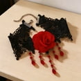 thumbnail image 7 of DESIGNICE Gothic Lace Choker Necklace for Women, Black Pendant Chain, Royal Court Vintage Handmade Jewelry, Elegant Gothic Costume Necklace, 7 of 7