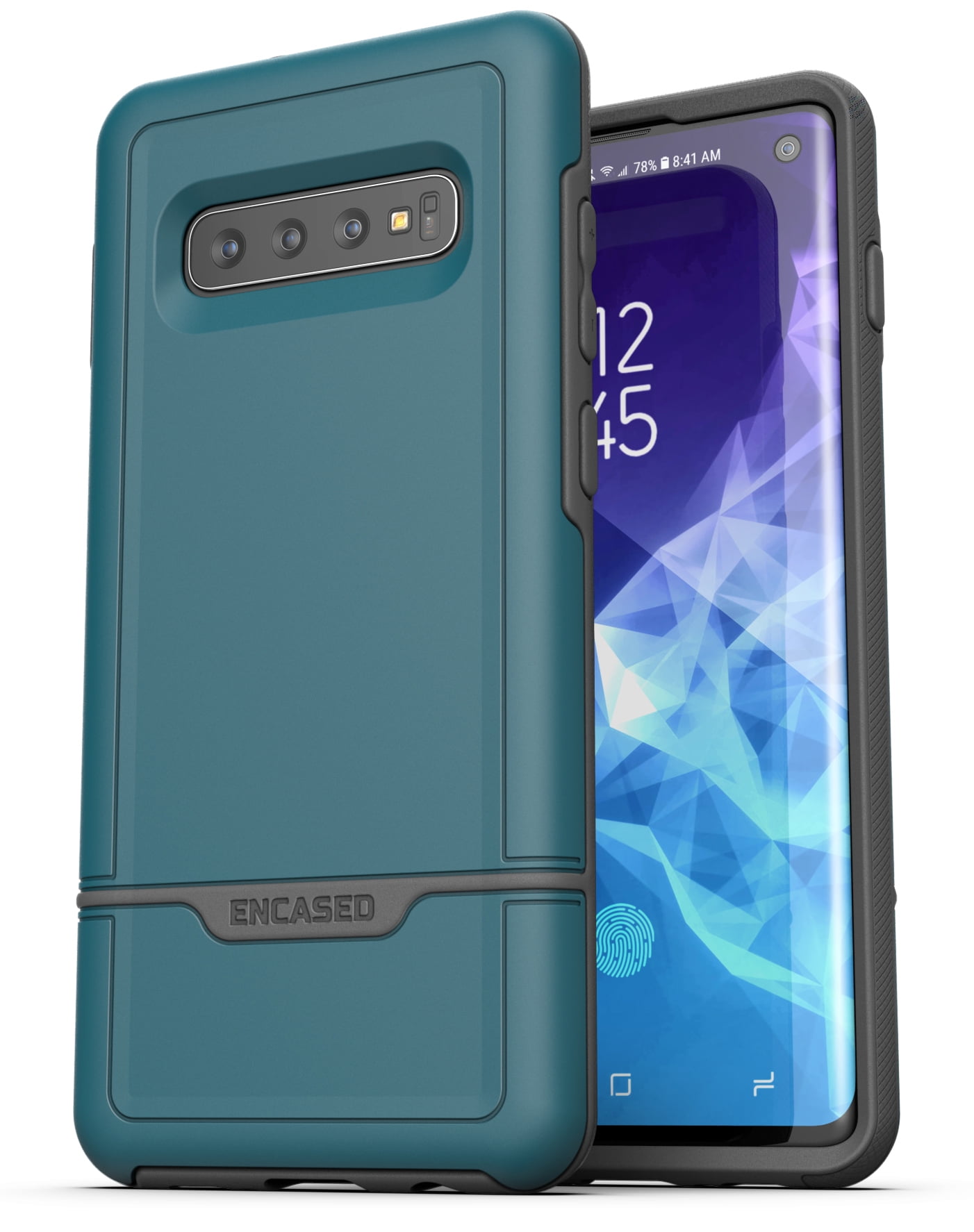 Encased Heavy Duty Galaxy S10 Protective Case (2019 Rebel Armor) Military Grade Full Body