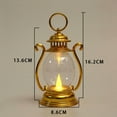 thumbnail image 3 of Taotanxi White#0951 Lantern String Lights Mini Kerosene Lamp for Indoor Outdoor Patio Garden Holiday Home Ramadan Wedding Party Christmas Tree New Year Decorations(Warm White Light), 3 of 7