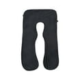thumbnail image 2 of Arlajo U-Shape Body Pillow Cover with Removable Cooling Cover, Dark Grey – for Adults, 2 of 4