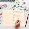 thumbnail image 4 of FORMRS 1-Subject Spiral Notebook 8" x 5" College Ruled 60 Refillable Sheet A5 Hard Cover, 2 Pack, Blue Floral, 4 of 7